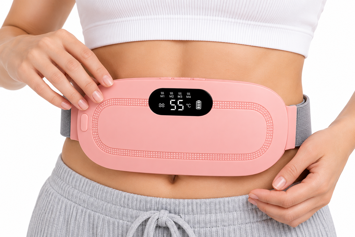 Cinturón calefactor menstrual | Calor y masaje para esos días en los que solo quieres sentirte mejor